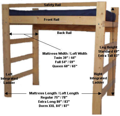 adjustable loft bed