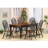 5 Pcs. Pleasantville Black/Cherry Dinette Set 2527/3527 (ML)