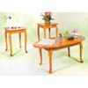3-Pc Queen Anne Occasional Table Set 1601-OAK (ML)