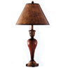 Antique Red Wood Finish Table Lamp 1799 (CO)