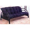 Satin Black Double Arch Futon Frame 2348 (CO)