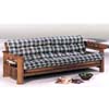 Oak Finish Wooden Futon 2441