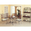 5-Pc Metal & Wood Dinette Set 2471N/72N (CO)