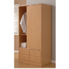 Sliding Door Wardrobe w/4 Drawers WD26039 (ESFS150)