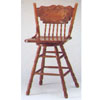Nostalgia Oak Finish  Swivel Bar Chair F4127 (PX)
