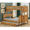 Solid Wood Twin/Full Stackable Bunk Bed 3019(PC)