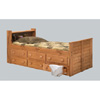 Twin or Full Bookcase Captain Bed 3961_ (PC)