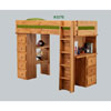 Twin Study Bunk Loft Bed 3976(PC)