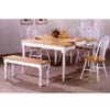 6-Pc Natural/White Dinette Set 4066/4152/10 (CO)