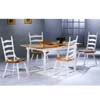 5-Pc Natural/White Solid Wood Dinette Set 4164/4703 (CO)