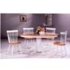 5-Pc Natural/White Solid Wood Dinette Set 4196/4517 (CO)