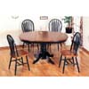 5-Pc Dark Oak And Green Dinette Set 4197/4206 (CO)