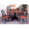 5-Pc Solid Dark Oak And Green Dining Set 4252-29 (CO)