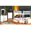 Twin-Twin Convertible Bookcase Bunk Bed 4521WHT (ML)