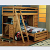 Wrangle Hill Twin/Twin Loft Bed 460141(CO)