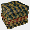 Squares Plaid Boxed Chair Cushion 4709_(GHF)