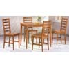5-Pc Dining Set In Brown Finish 4930 (CO)