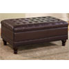 Traditional Oversized Faux Leather Storage Ottoman 501041 (C