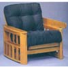 Honey Oak Finish Futon Chair 5092 (WD)