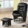 Leatherette Deluxe Swivel Glider/Recliner & Ottoman 704_(CO)