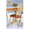 Windsor Style Chair In Buttermilk & Oak Finish 5229 (CO)
