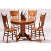 5-Pc Solid Oak Round Dinette Set 5245N/5275AN (CO)