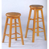 Oak Finish Swivel Seat Stool 536_ (CO)