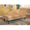 Tan Microfiber Chaise Lounger 550058 (CO)