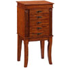 Jewelry Armoire with Charging Caddy in Oak 55119OAKC-01-KD-U