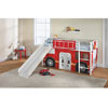 Fire Department Twin Loft Bed with Slide 5513298_(WFS)