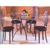 5-Pc Comtemporary Black Dinette Set 6244-45/50 (WD)