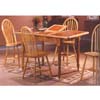 5-Pc Natural and Terra Cotta Dining Set 9245 (WD)