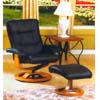 Swivel Wooden Recliner & Ottoman 9302 (ML)