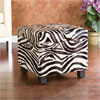 Zebra Faux Leather Storage Ottoman BC5957R (SEIFS)