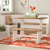 Birtie 3 Piece Breakfast Nook Dining Set (WFFS)