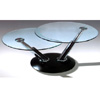 Black Coffee Table With Glass Top CT313B (PK)