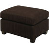 Corduroy Cocktail Ottoman - Chocolate F7122 (PXFS)