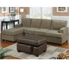 2-Pc Corduroy Sectional Sofa - Sage F7180 (PX)