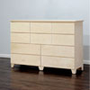 Solid Wood Flat Shaker 10 Drawer Dresser (WFFS)