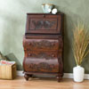Walnut Carved Drop Front File Desk HO2429 (SEIFS)