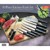 10 Piece Knife Set With Cutting Board KS10010(HDS)