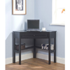 Black Solid Wood Corner Computer Desk 10850957(OFS103)