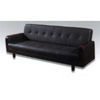 Black Leather Sofa Bed S142 (PK)