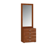 Stella Hall Cabinet with Mirror in Cherry SB-956(ACEFS)