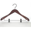 Taurus Suit Hanger with Clips, Mahogany Finish TRD8838 (PM)