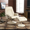 Taupe Bonded Leather Recliner and Ottoman UP3732RC (SEIFS)