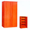 2 Door Wardrobe with Shelves WD-131(CR)