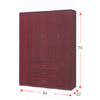 Wardrobe With Mirror WD-466_(ALA)