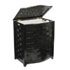 Mahogany Bowed Front Hamper BHV0100MH (OD)(Free Shipping)