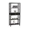 East End Avenue 4 Shelf Bookcase  77501BLK-AB-KD-U (LN)